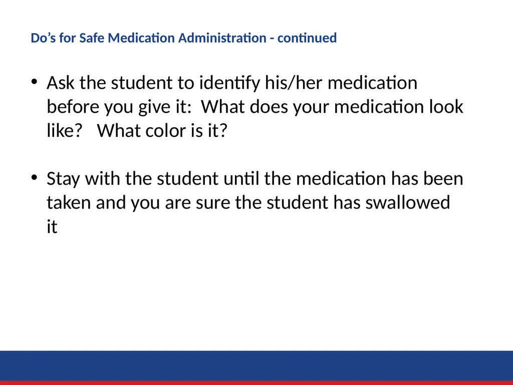 Administration of Medication by Delegation Role - slide 33 of 45