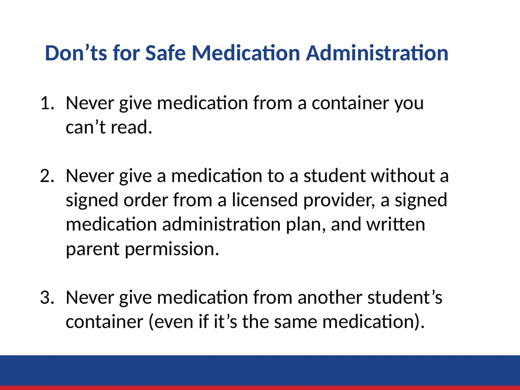 Administration of Medication by Delegation Role - slide 36 of 45
