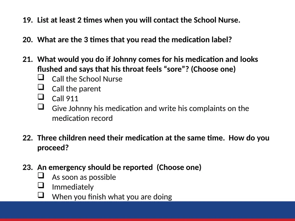 Administration of Medication by Delegation Role - slide 43 of 45
