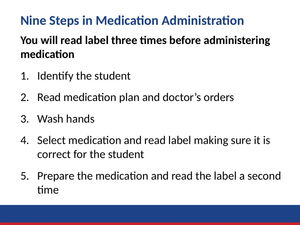 Administration of Medication by Delegation Role - slide 34 of 45