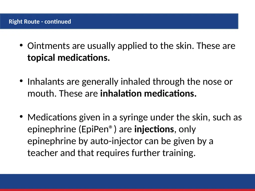 Administration of Medication by Delegation Role - slide 26 of 45