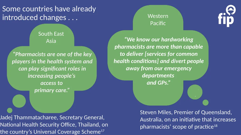 Pharmacists are healthcare professionals Key facts - slide 6 of 8