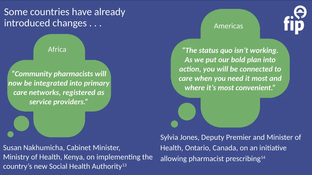Pharmacists are healthcare professionals Key facts - slide 4 of 8