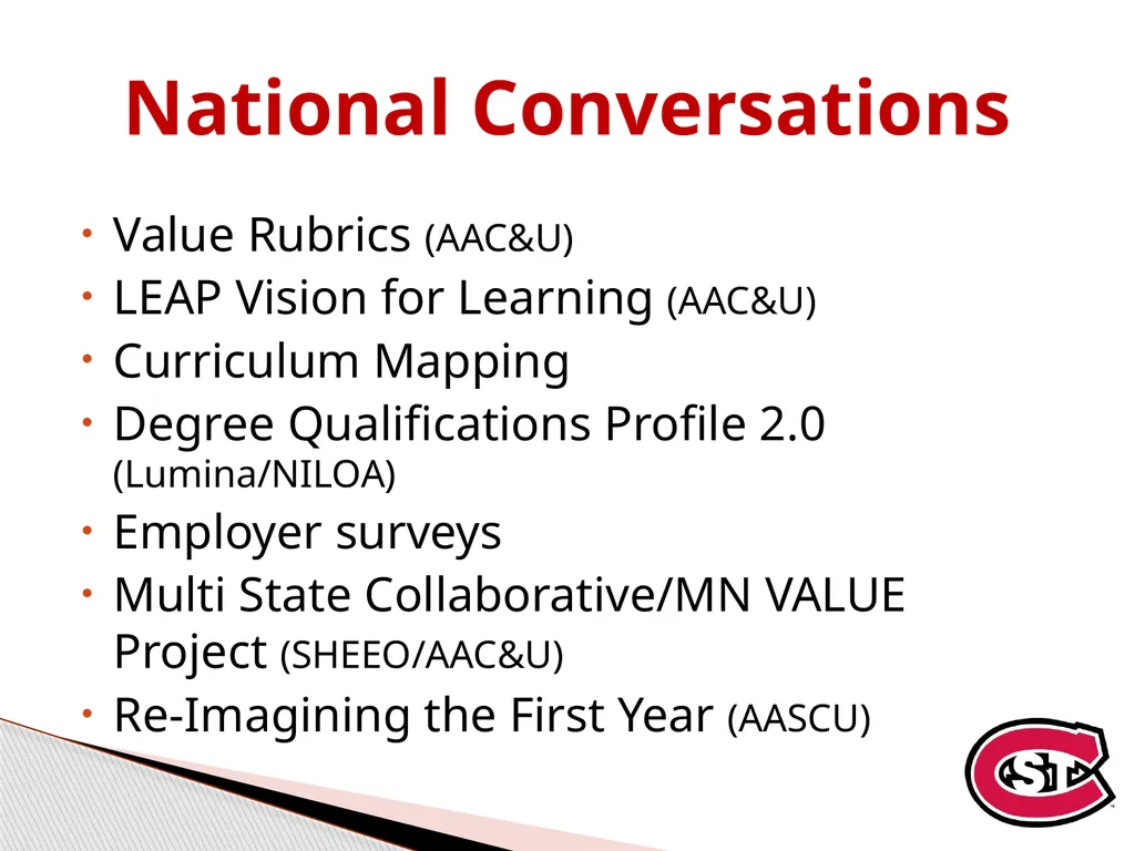 Adding Flame to Kindling: Transforming Campus - slide 8 of 28