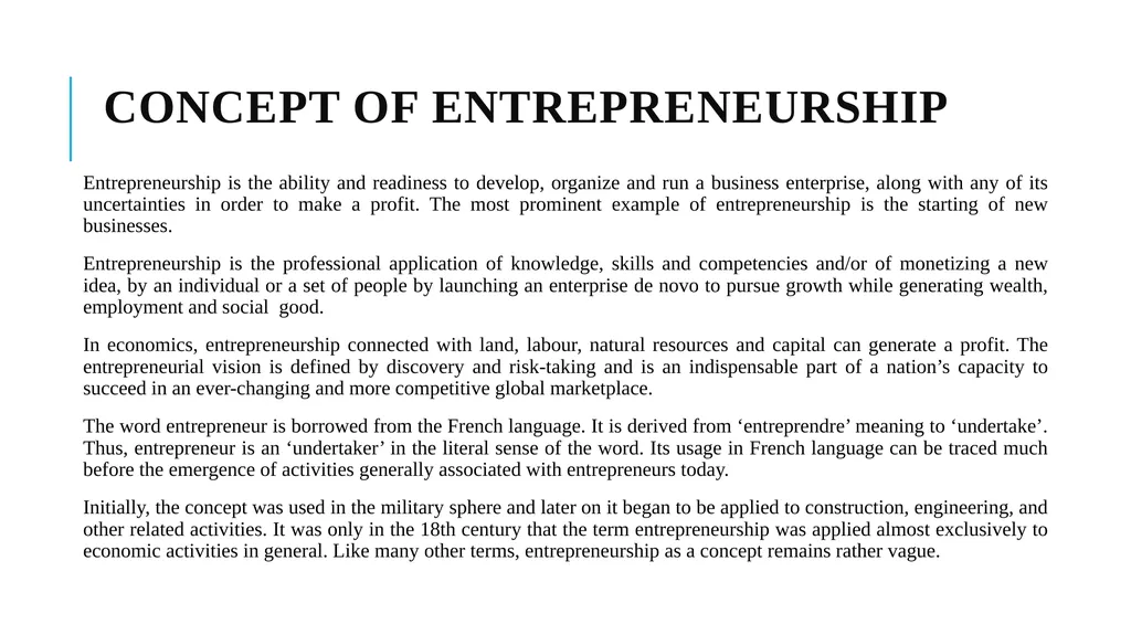 Business Intelligence & Entrepreneurship By: - slide 2 of 42