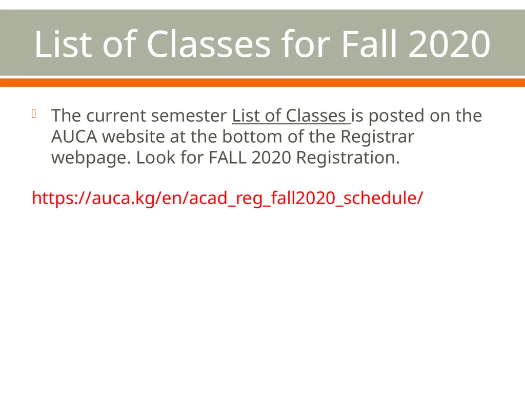 REMOTE Registration for Fall 2020 April 20th – - slide 8 of 34