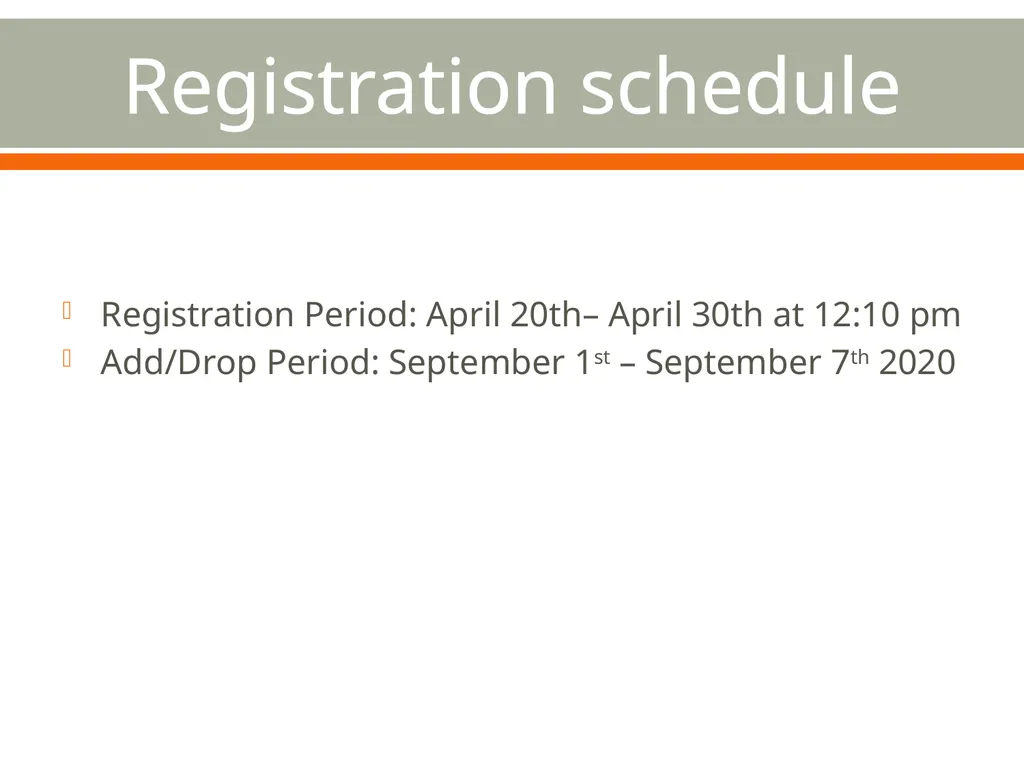 REMOTE Registration for Fall 2020 April 20th – - slide 2 of 34