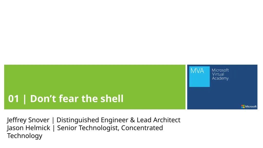 Jeffrey Snover | Distinguished Engineer & Lead - slide 7 of 15