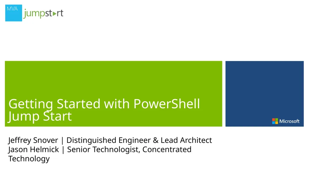 Jeffrey Snover | Distinguished Engineer & Lead - slide 1 of 15
