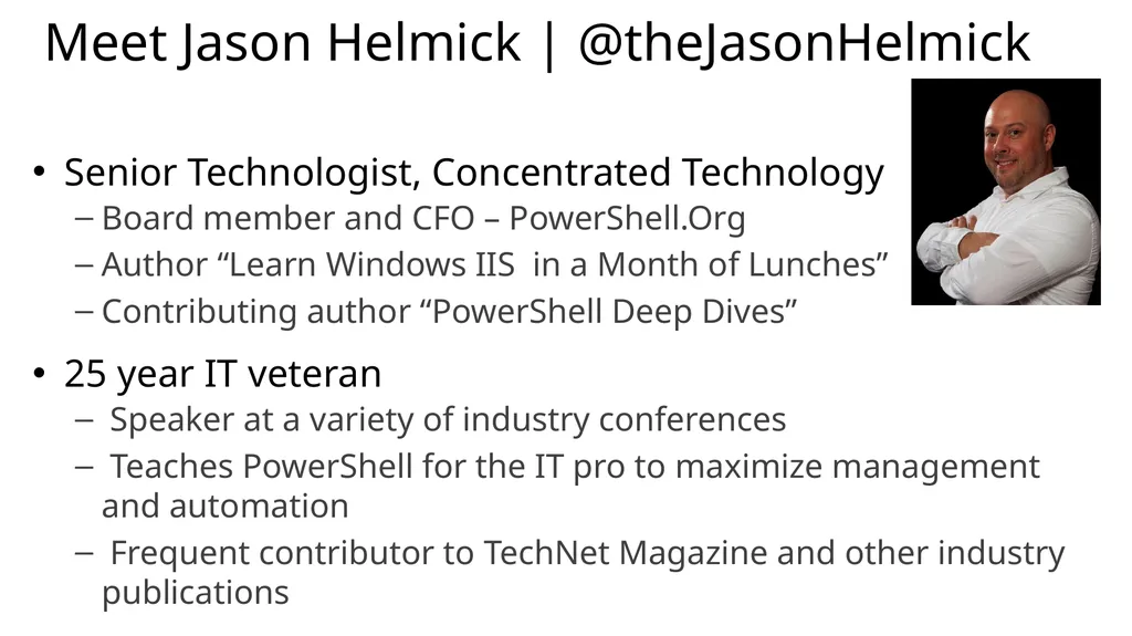 Jeffrey Snover | Distinguished Engineer & Lead - slide 3 of 15