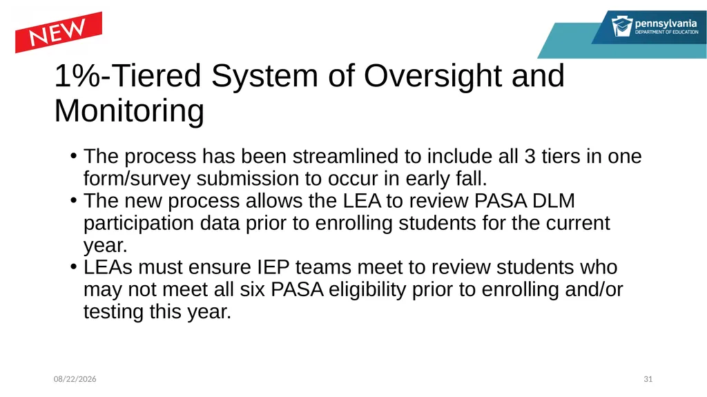 PASA Getting Ready: What Special Education - slide 31 of 48