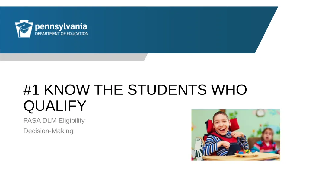 PASA Getting Ready: What Special Education - slide 4 of 48