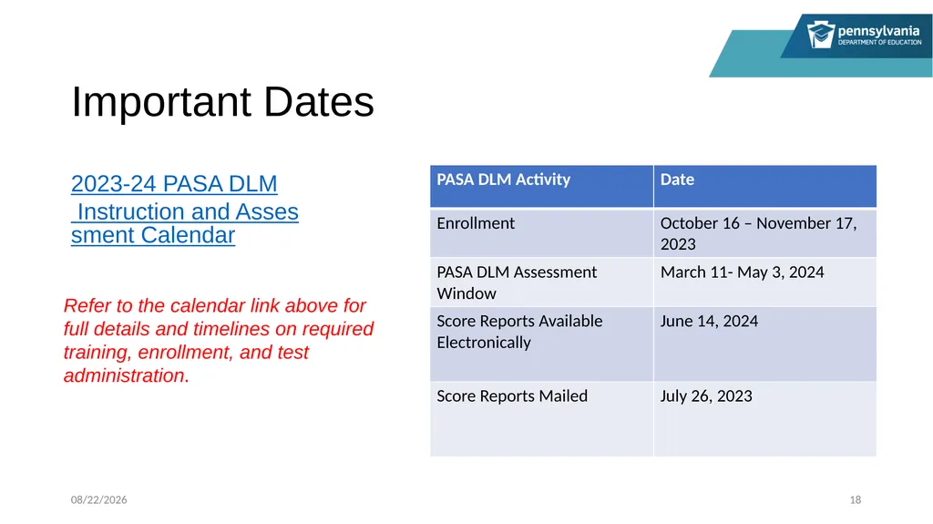 PASA Getting Ready: What Special Education - slide 18 of 48