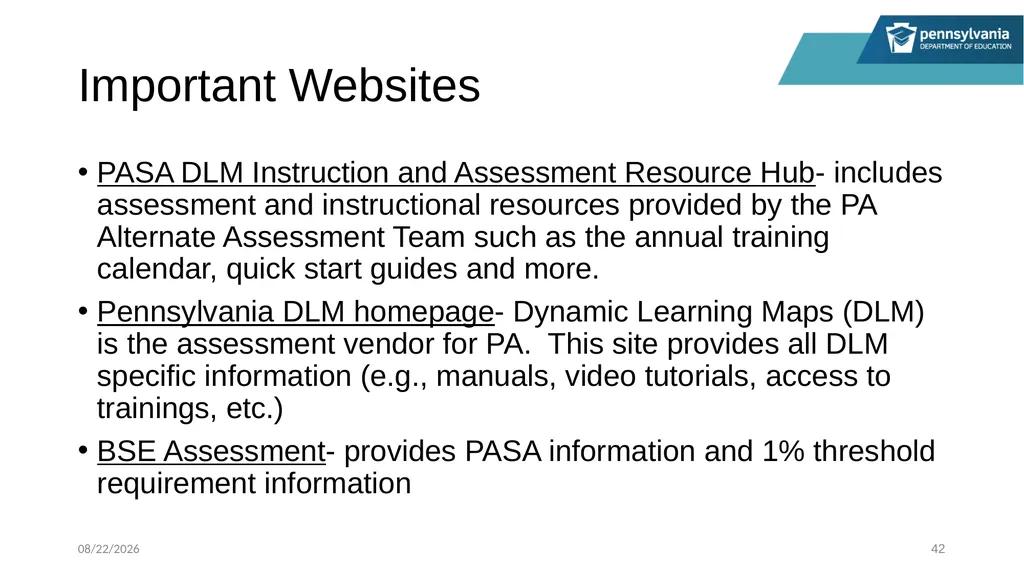 PASA Getting Ready: What Special Education - slide 42 of 48