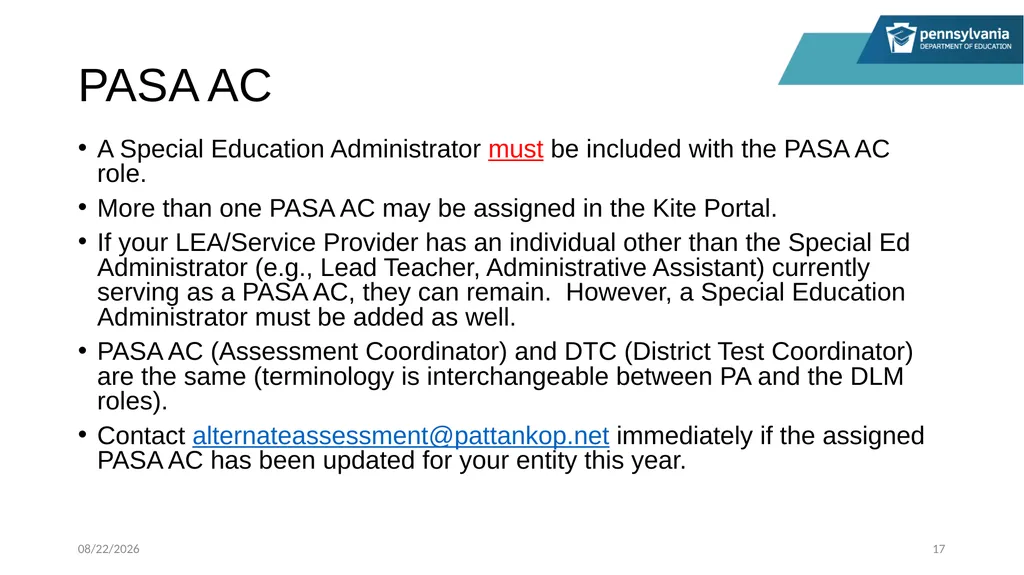 PASA Getting Ready: What Special Education - slide 17 of 48