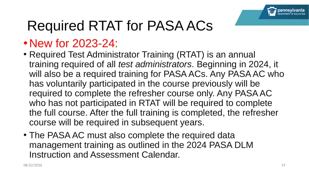 PASA Getting Ready: What Special Education - slide 19 of 48