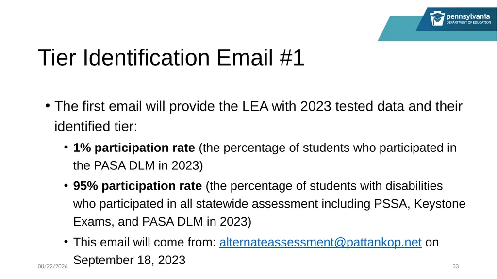 PASA Getting Ready: What Special Education - slide 33 of 48