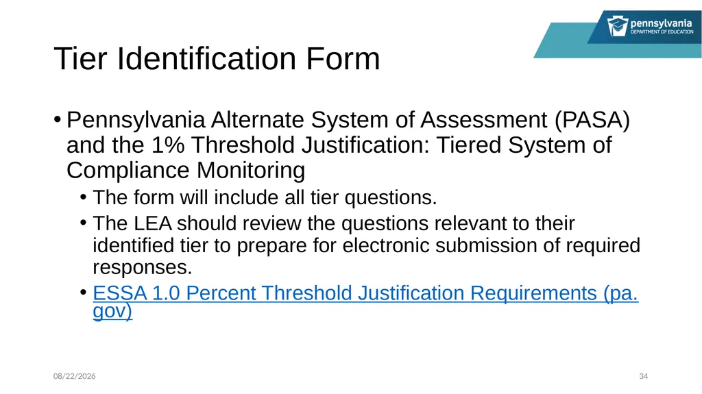 PASA Getting Ready: What Special Education - slide 34 of 48