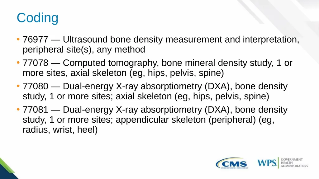 Medicare Preventive Services for Bone Mass - slide 27 of 32