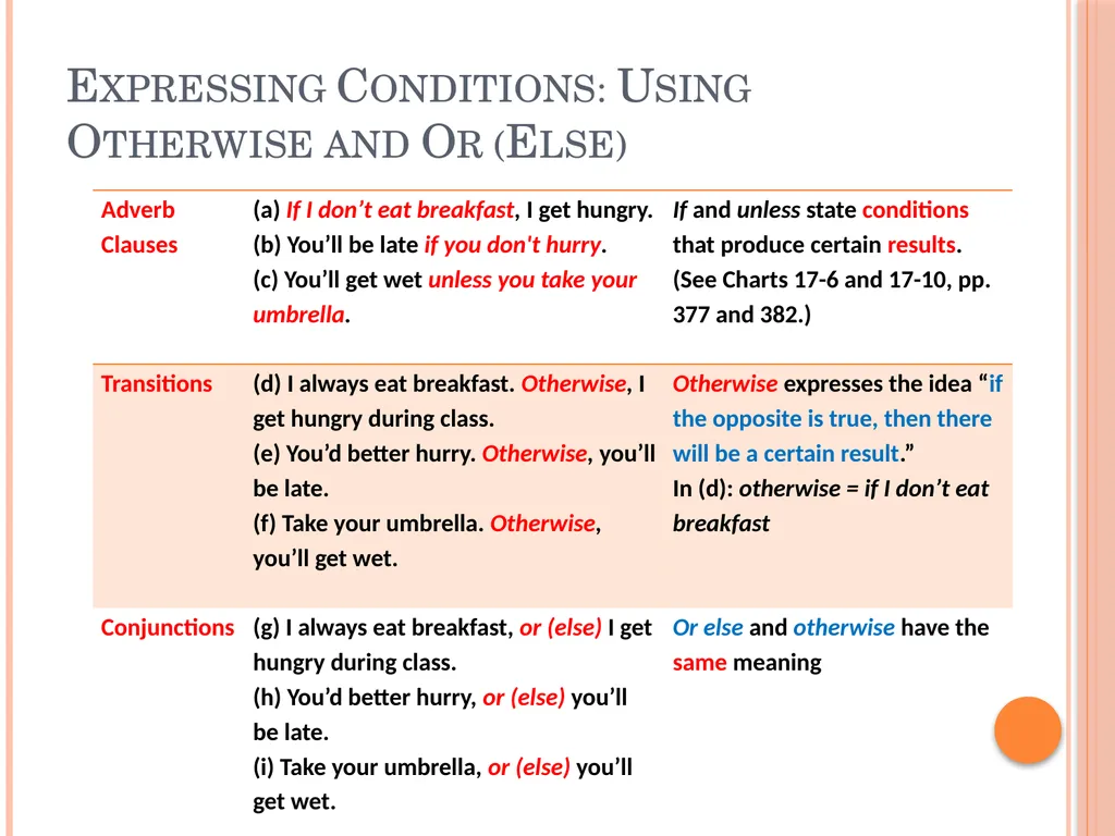 Connectives That Express Cause and Effect, - slide 39 of 45