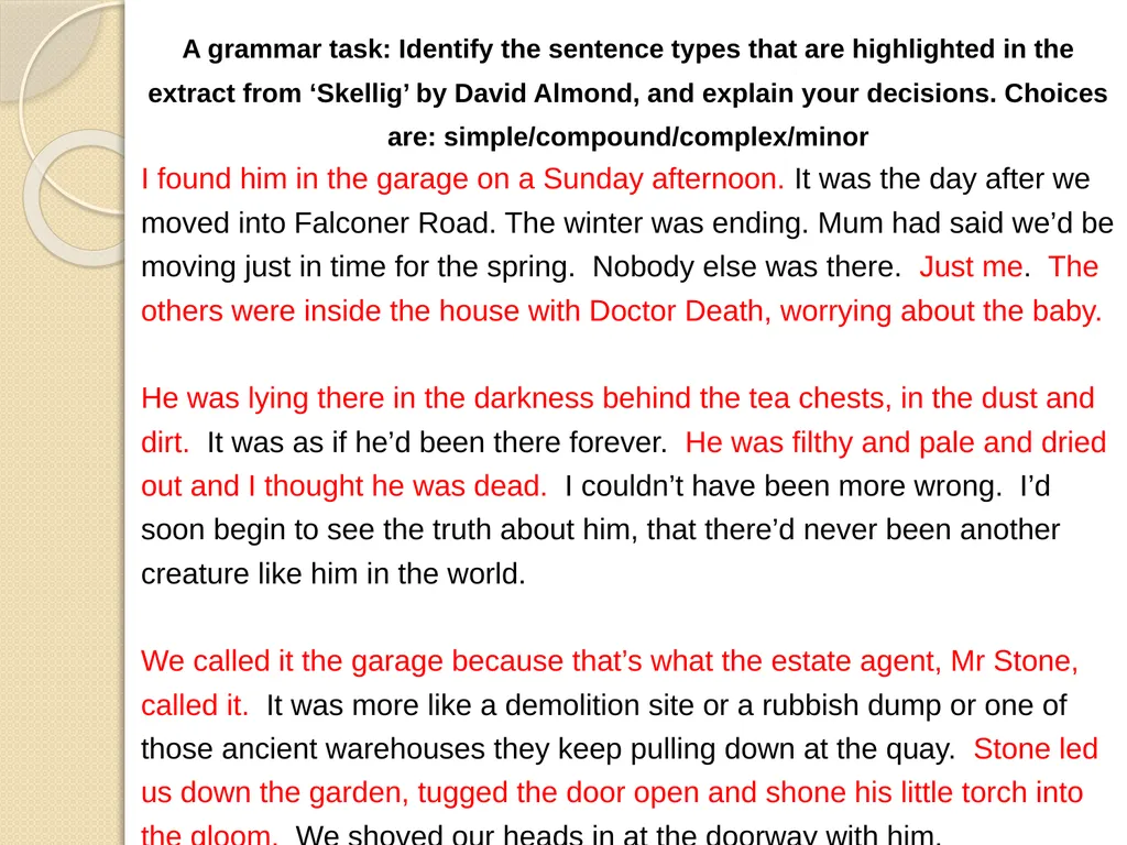 Understanding Sentence Types Information for - slide 2 of 28