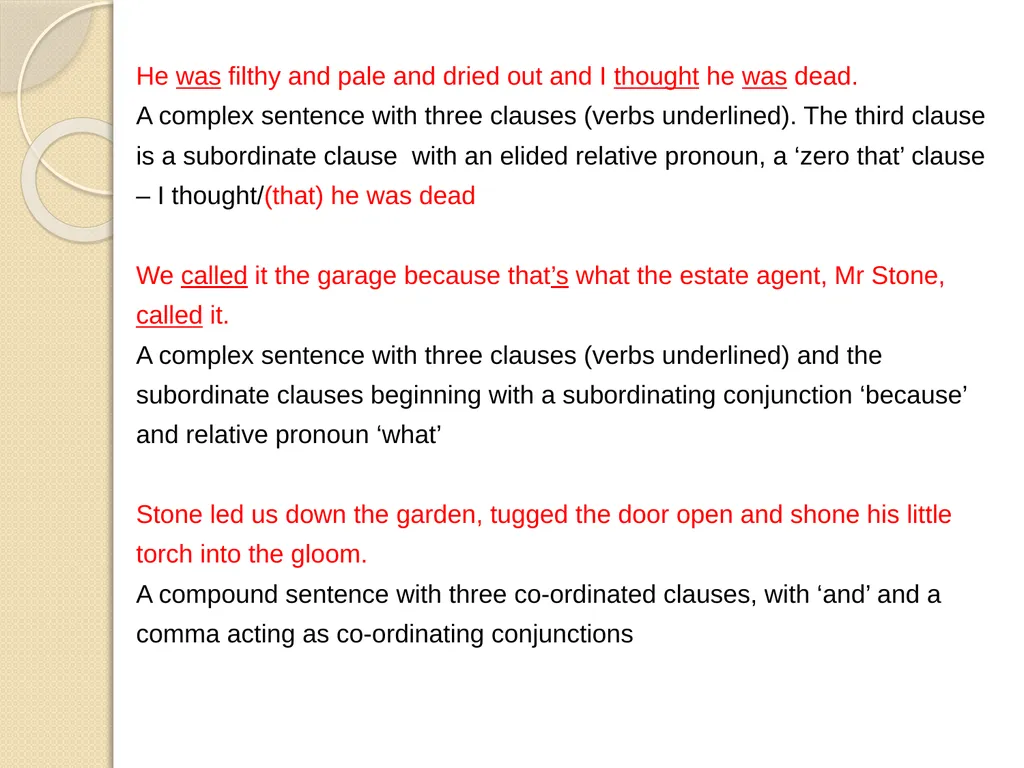 Understanding Sentence Types Information for - slide 4 of 28