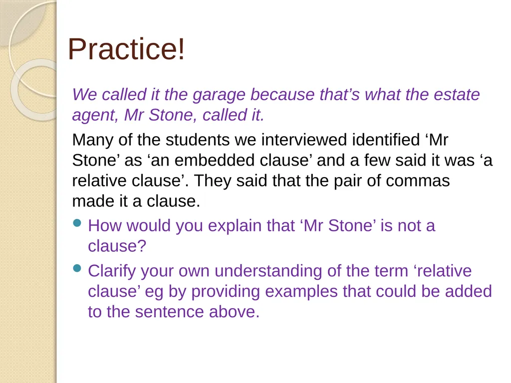 Understanding Sentence Types Information for - slide 24 of 28