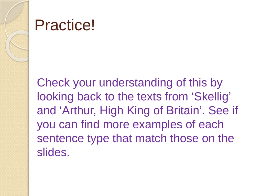 Understanding Sentence Types Information for - slide 9 of 28