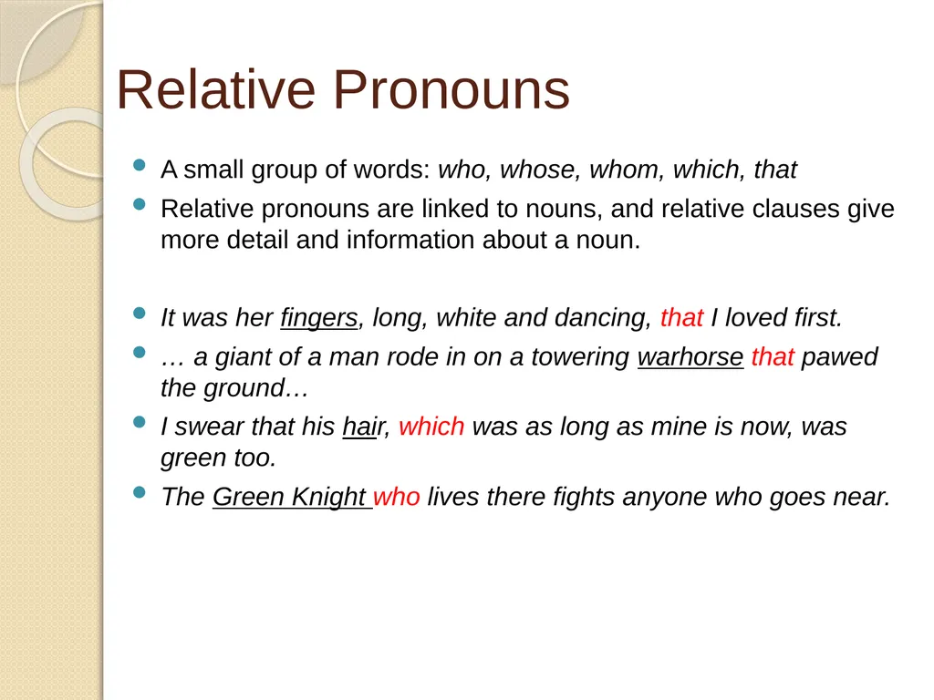 Understanding Sentence Types Information for - slide 23 of 28