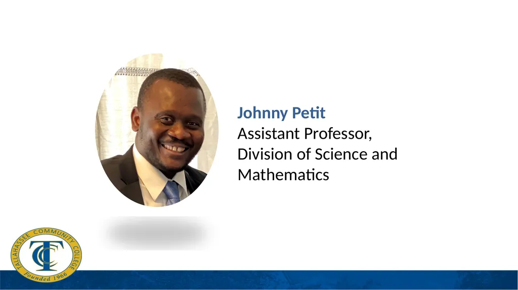 Johnny Petit Assistant Professor, Division of - slide 1 of 4