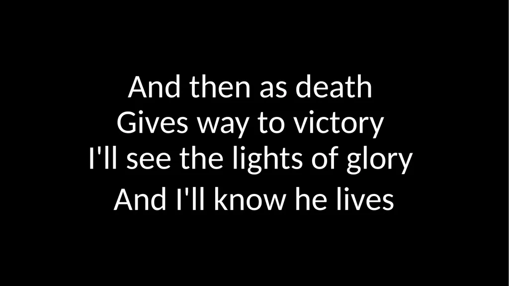 Hosanna Praise is Rising Praise is rising Eyes are - slide 99 of 103