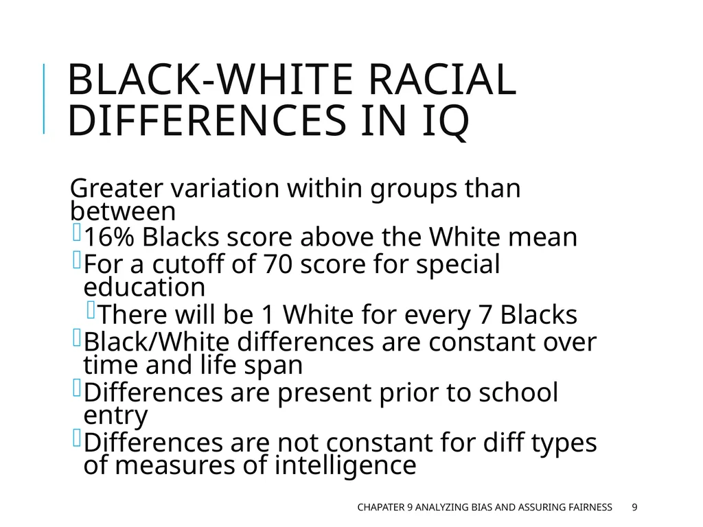 Chapter 9 Analyzing Bias and Assuring Fairness - slide 9 of 17