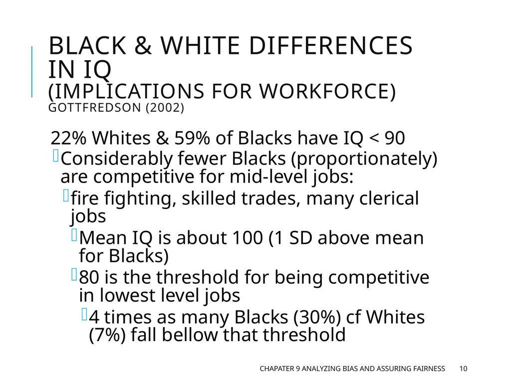 Chapter 9 Analyzing Bias and Assuring Fairness - slide 10 of 17