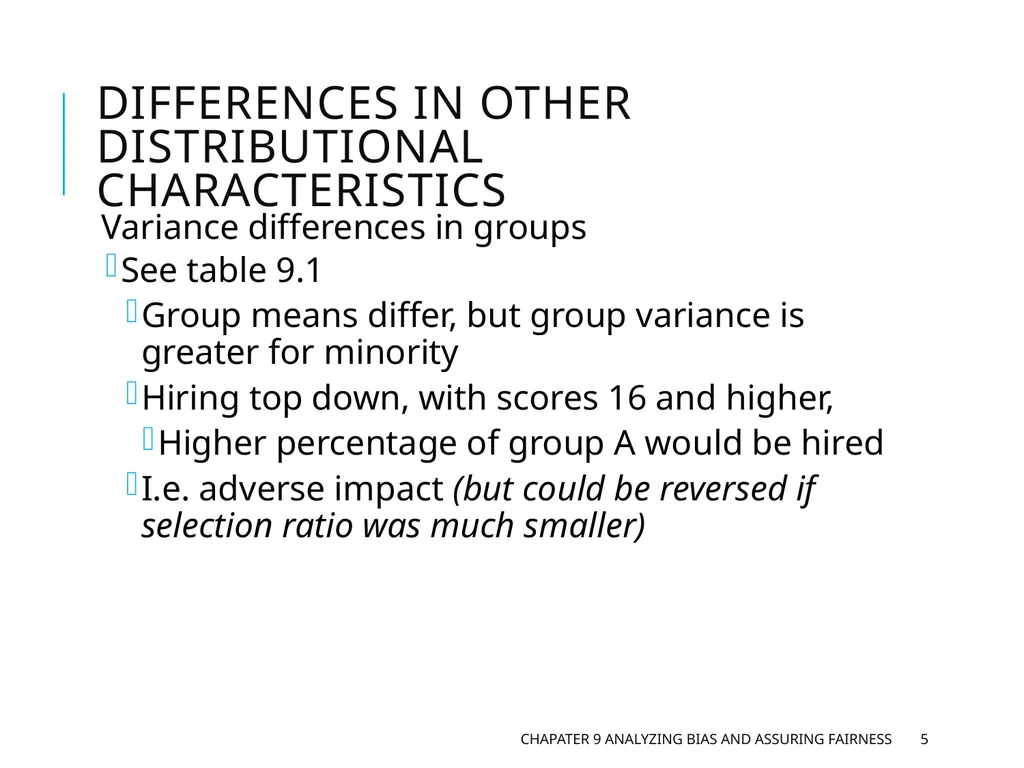 Chapter 9 Analyzing Bias and Assuring Fairness - slide 5 of 17