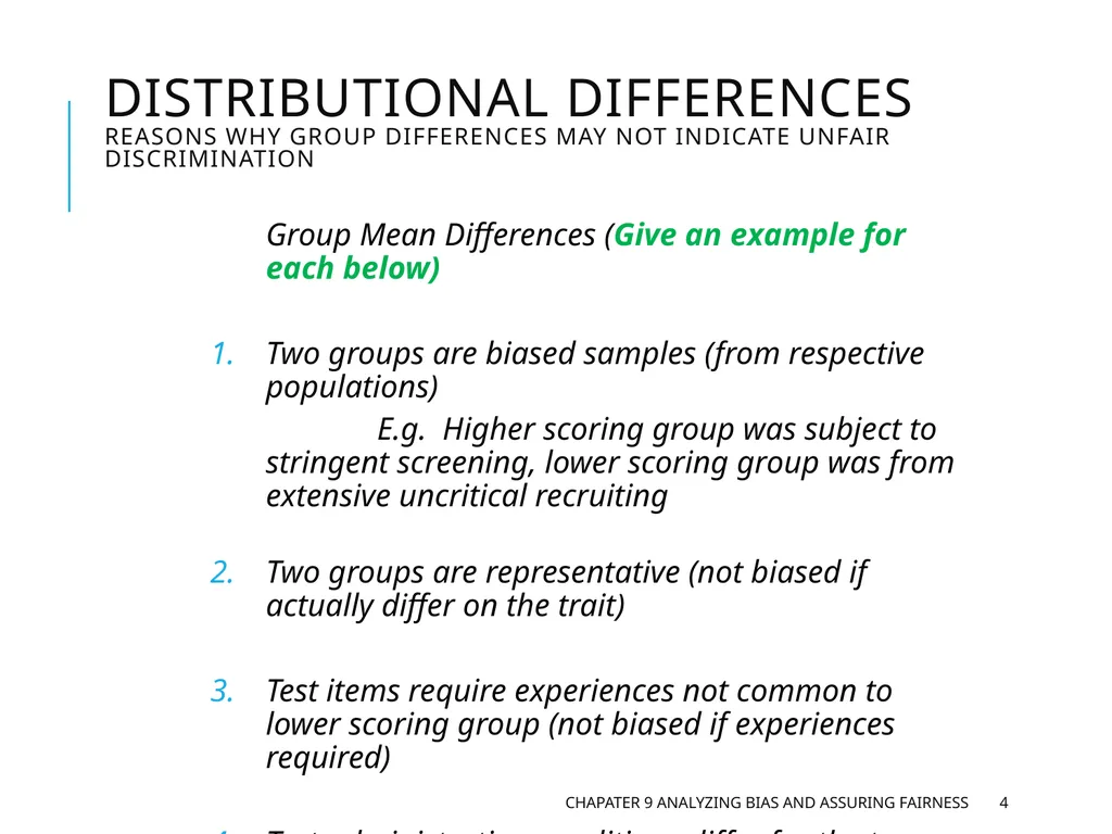 Chapter 9 Analyzing Bias and Assuring Fairness - slide 4 of 17