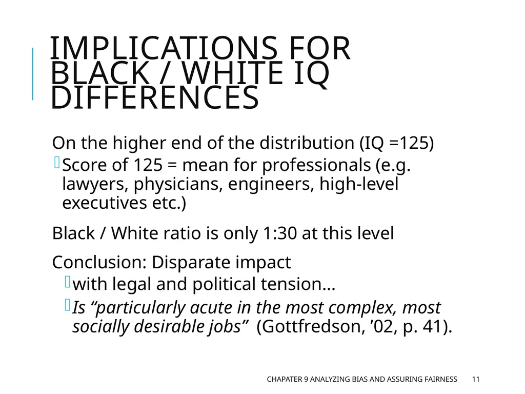 Chapter 9 Analyzing Bias and Assuring Fairness - slide 11 of 17