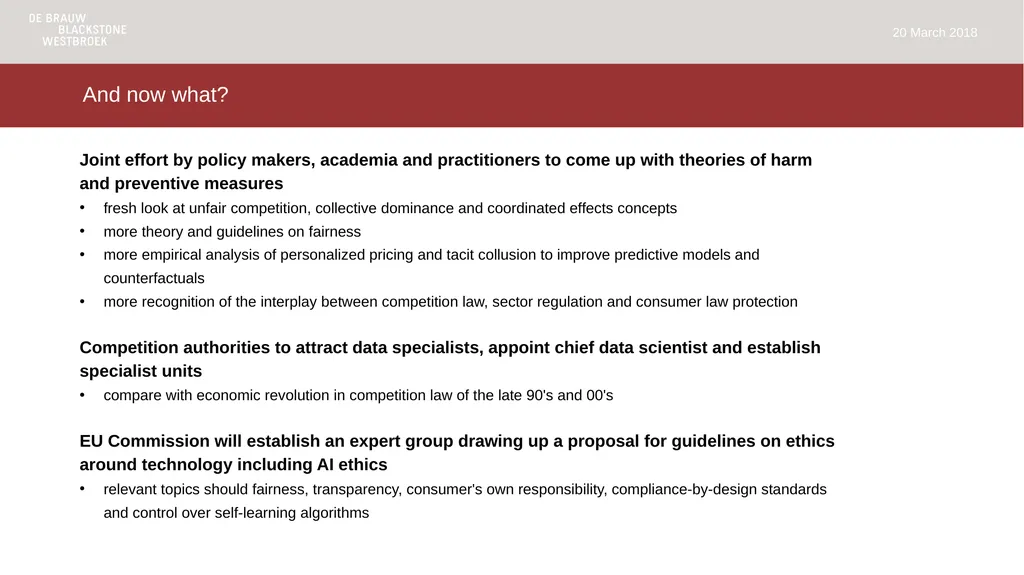 VvM Competition Law in an Algorithmic Age – One - slide 25 of 26