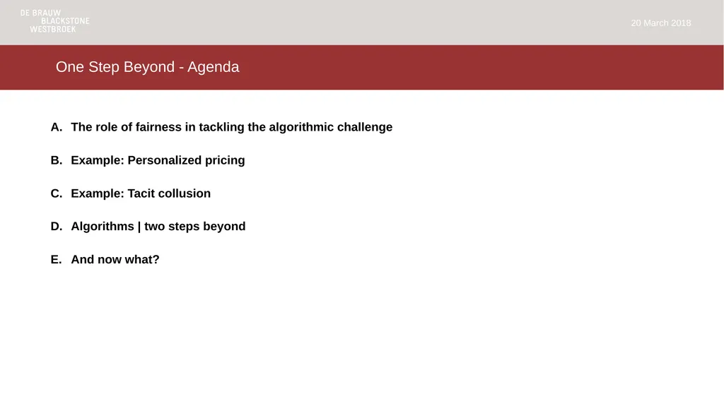 VvM Competition Law in an Algorithmic Age – One - slide 2 of 26