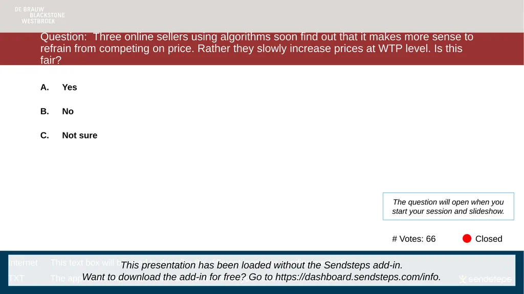 VvM Competition Law in an Algorithmic Age – One - slide 18 of 26