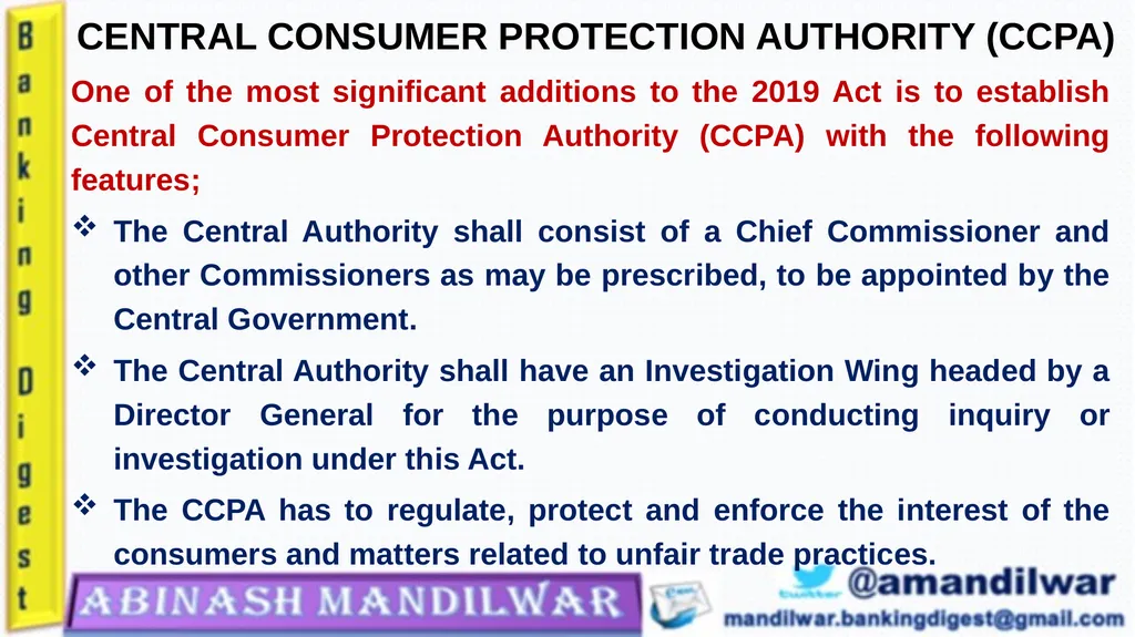 Consumer Protection Act - 2019 Presented by - slide 14 of 25