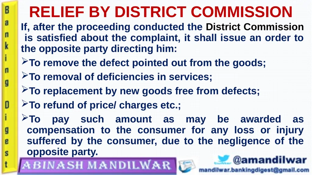 Consumer Protection Act - 2019 Presented by - slide 21 of 25