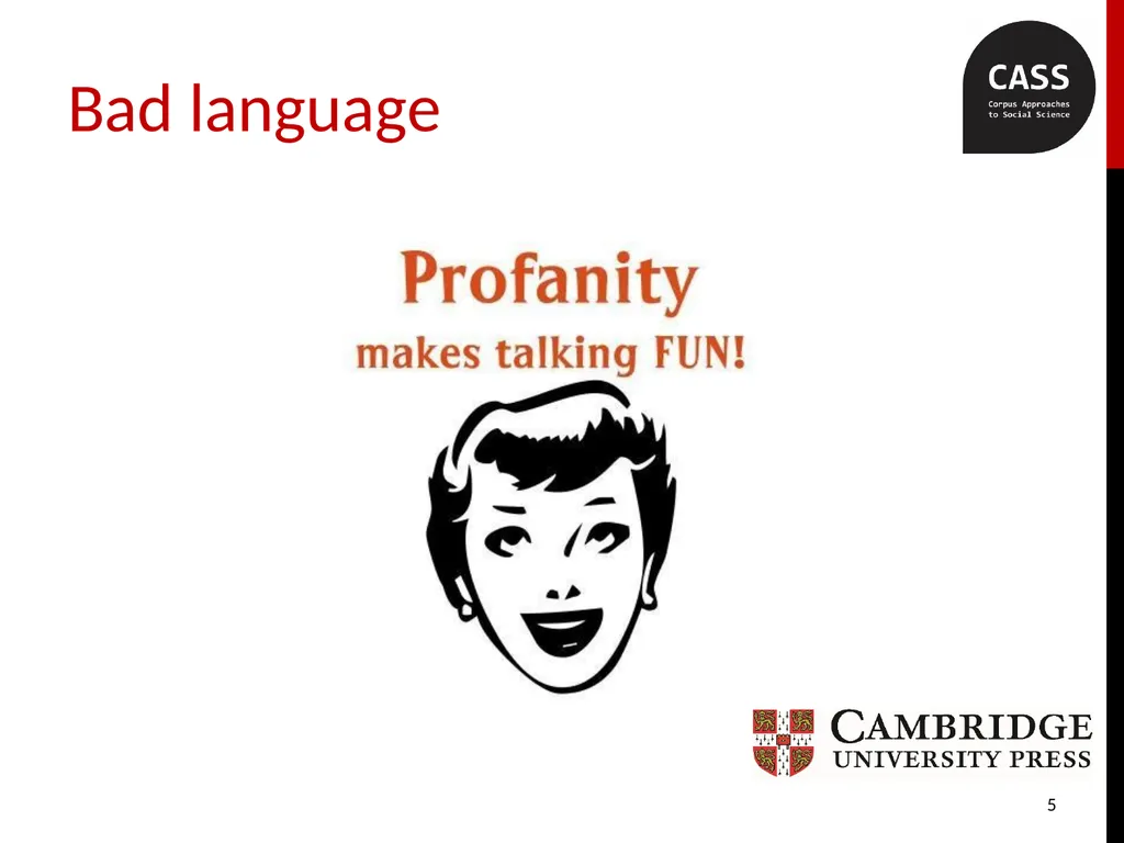 FUCK in spoken British English revisited with the - slide 5 of 25