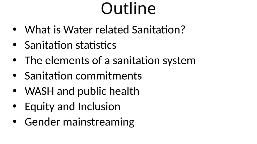 Sanitation concepts Capacity Building workshop for - slide 2 of 25