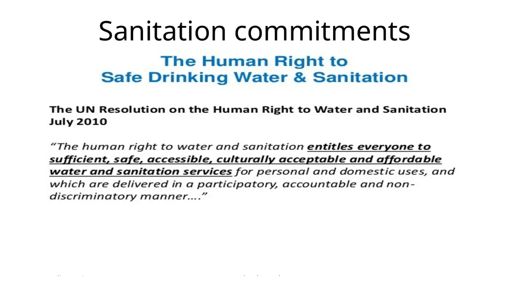 Sanitation concepts Capacity Building workshop for - slide 11 of 25
