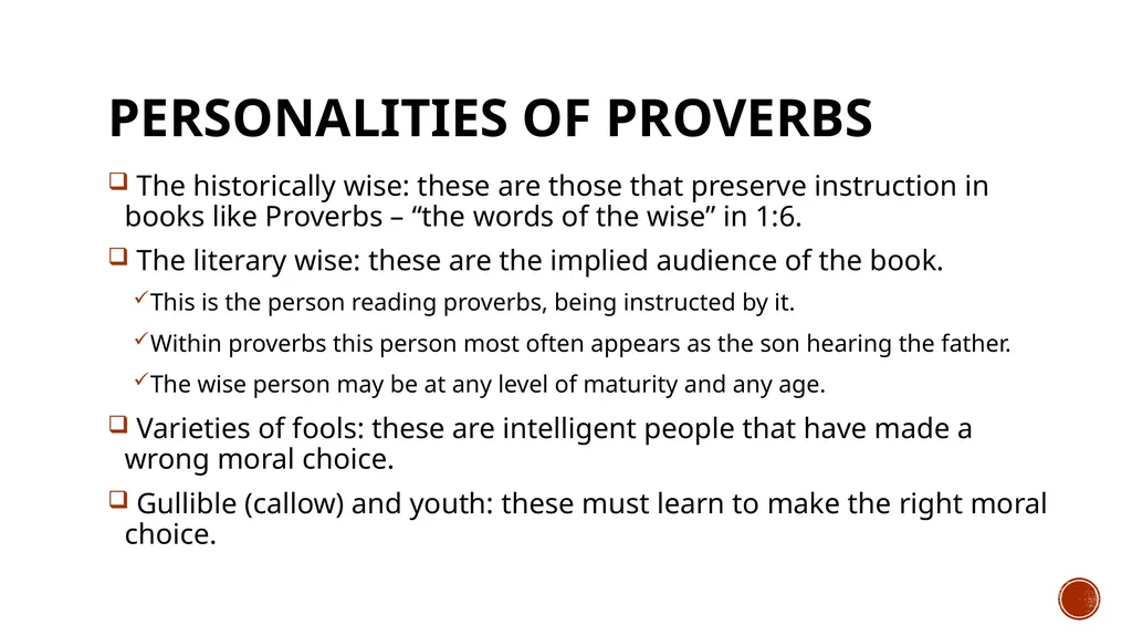 Proverbs August H. Konkel McMcaster Divinity - slide 7 of 7