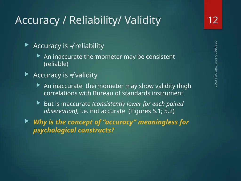 Part II Knowing How to Assess Chapter 5 Minimizing - slide 12 of 25