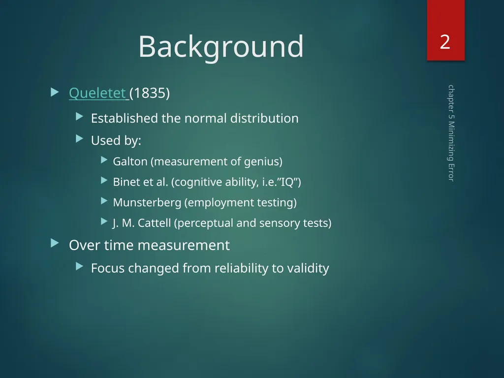 Part II Knowing How to Assess Chapter 5 Minimizing - slide 2 of 25