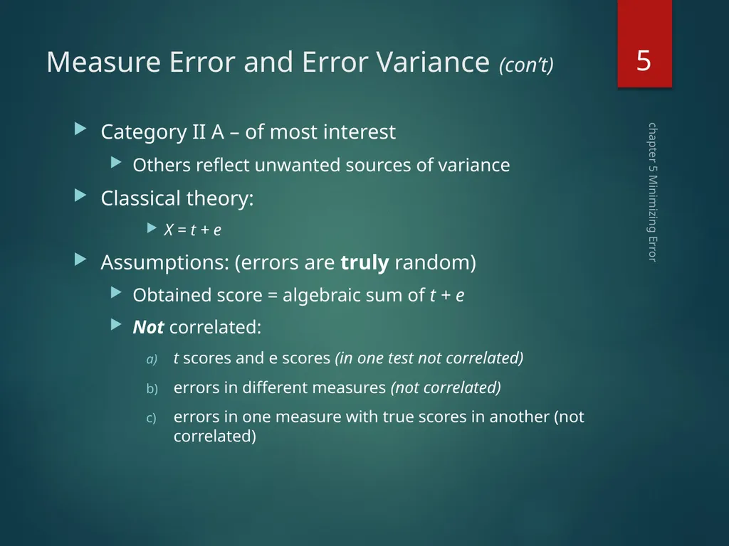 Part II Knowing How to Assess Chapter 5 Minimizing - slide 5 of 25