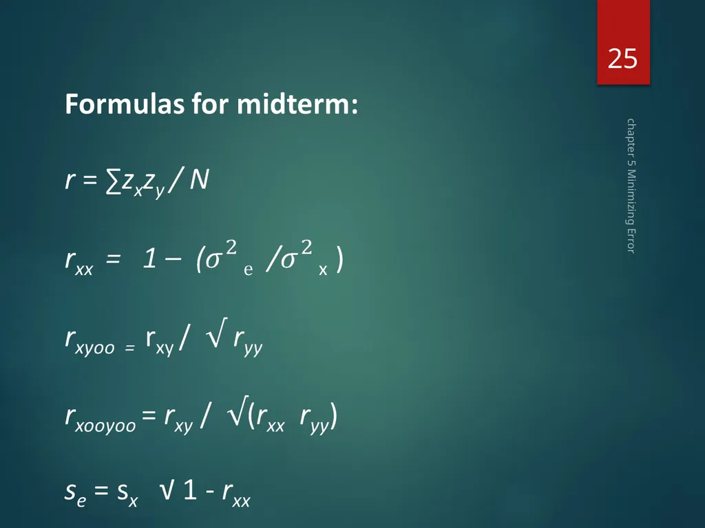 Part II Knowing How to Assess Chapter 5 Minimizing - slide 25 of 25