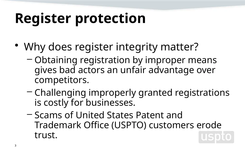 Trademark Modernization Act (TMA) Amy Cotton - slide 3 of 16